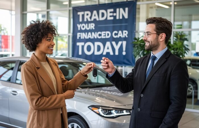 can i trade in a financed car