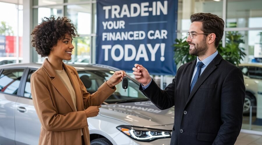 can i trade in a financed car